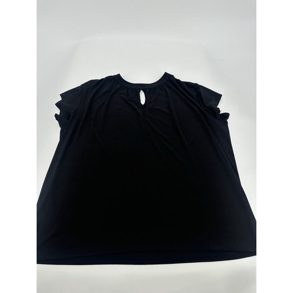 Halogen Women Black short Sleeve Blouse 1X